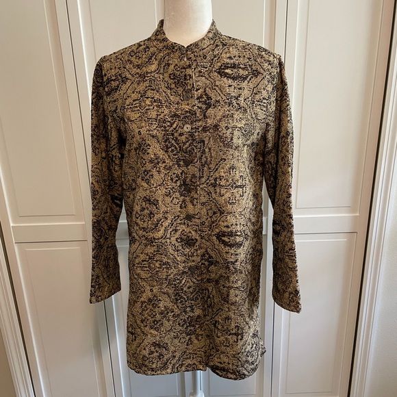 Chico’s Long Tapestry Jacket - Picture 1 of 10